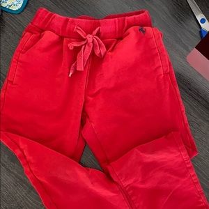 Ferrari boys joggers - size 6 - red- worn once